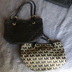 Two MK bangs, the cream is brand new